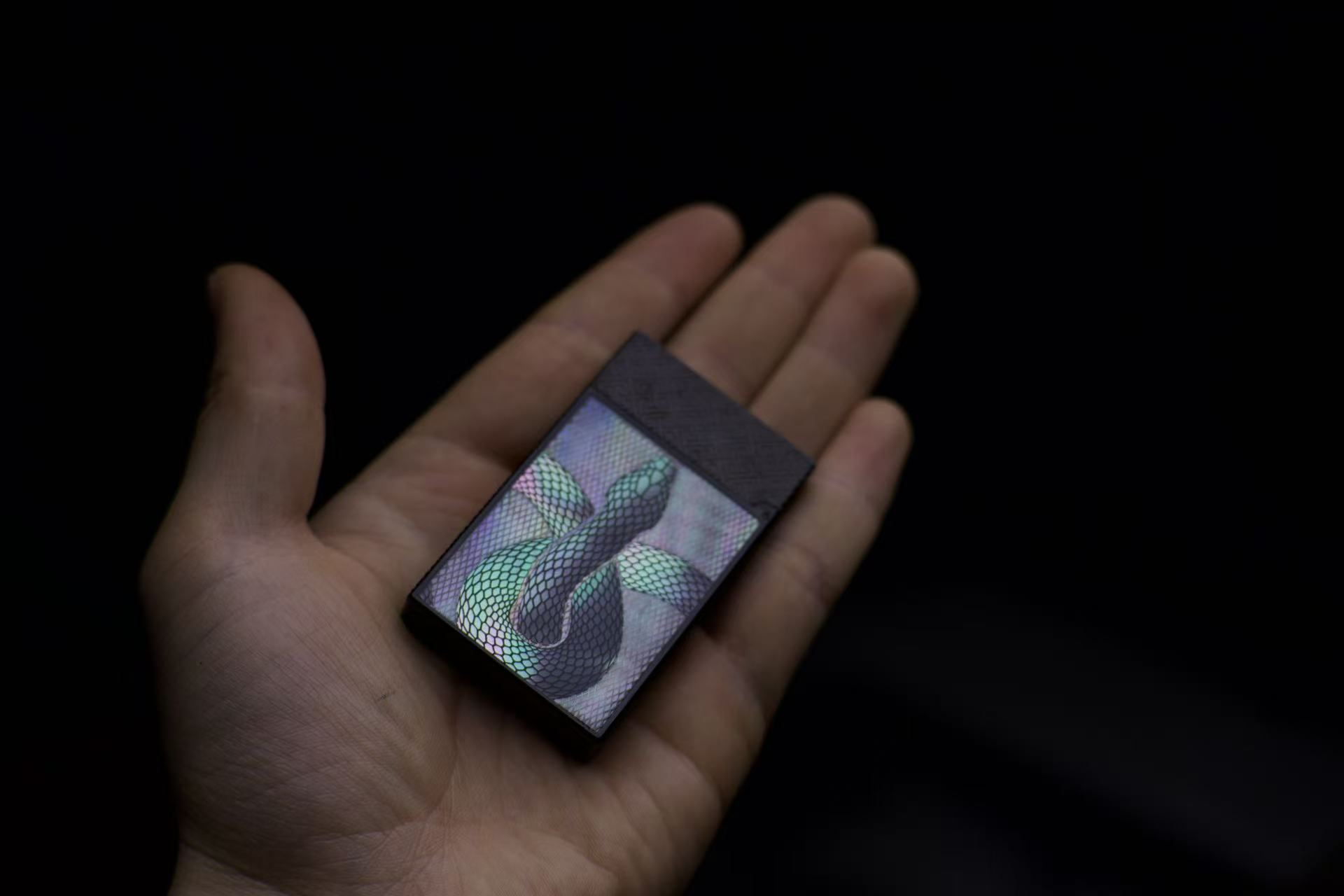 Display device closed — at rest