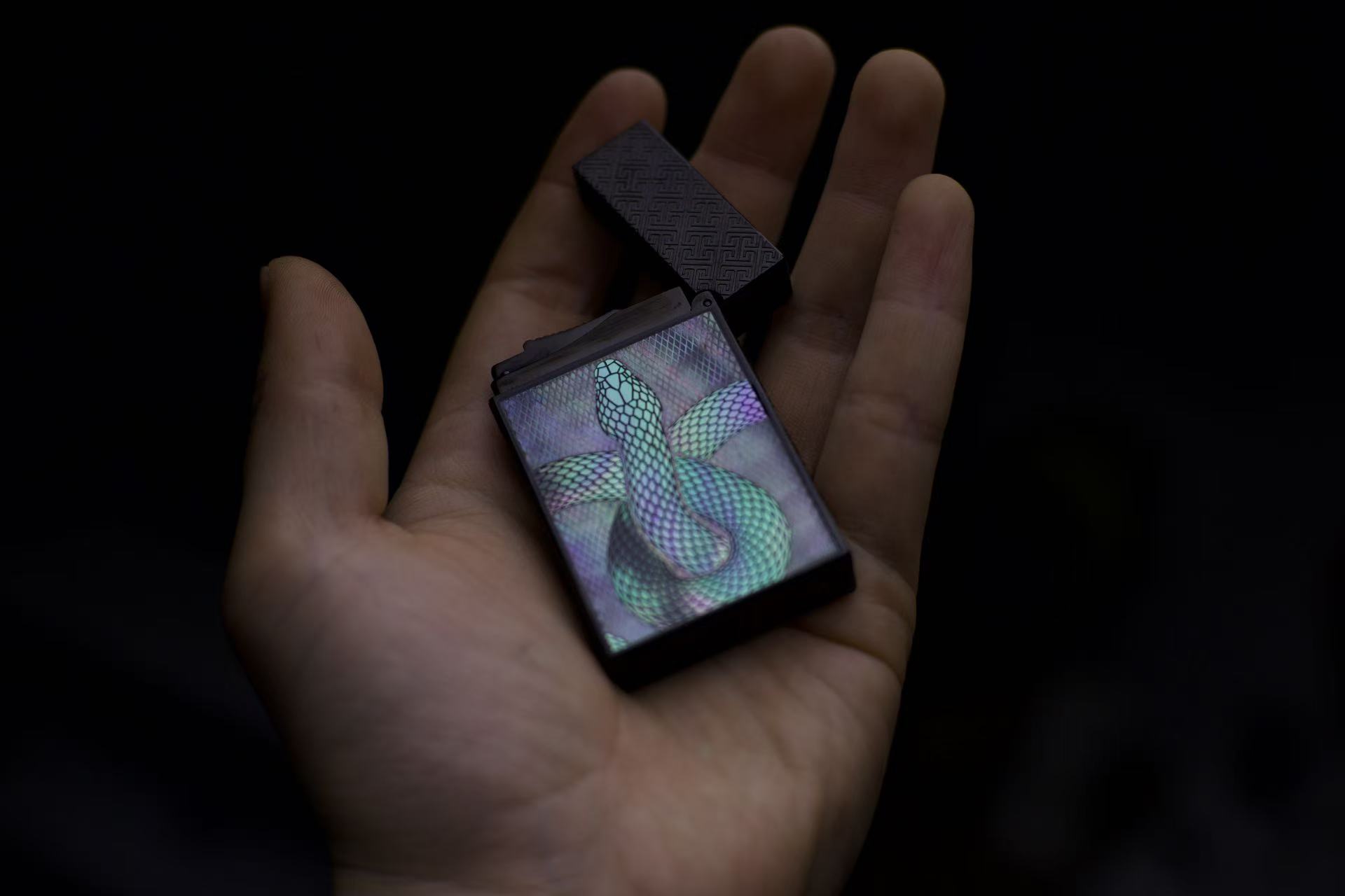 Display device open — serpent awakened